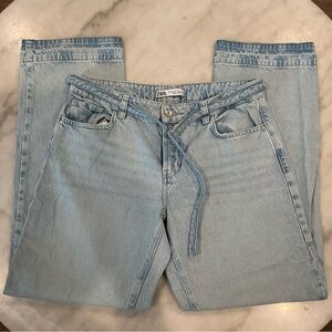 Zara Blue Straight Leg Jeans